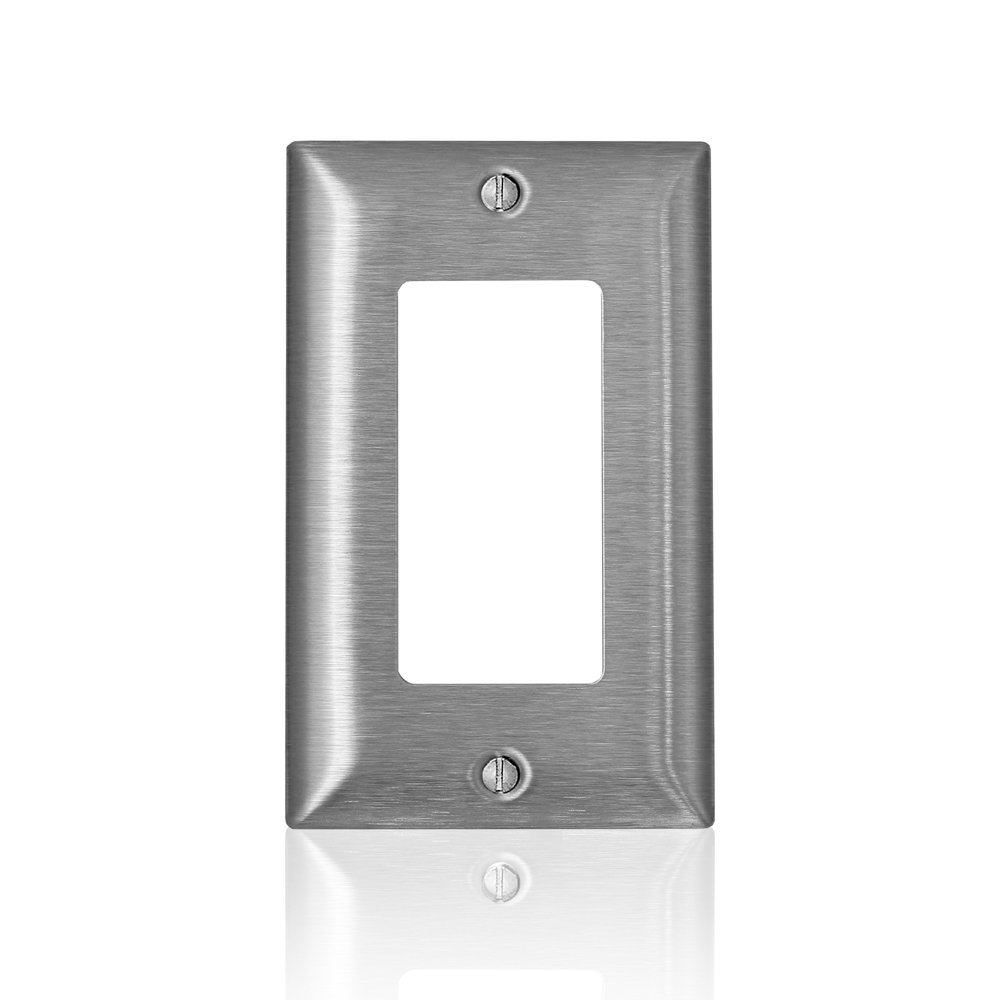Leviton SL26 Wall Plate Stainless Steel Durable Design for Modern Interiors