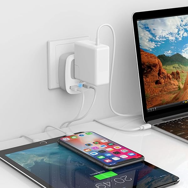 TESSAN Buy TESSAN European Travel Plug Adapter with 2 USB Ports - Ideal for US Travelers to Europe, Spain, Italy, France & More! - View 8 of 9