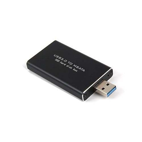 Mustpoint Mustpoint USB 3.0 to mSATA SSD Adapter Enclosure - Fast External HDD Case for Storage Upgrade - View 4 of 8