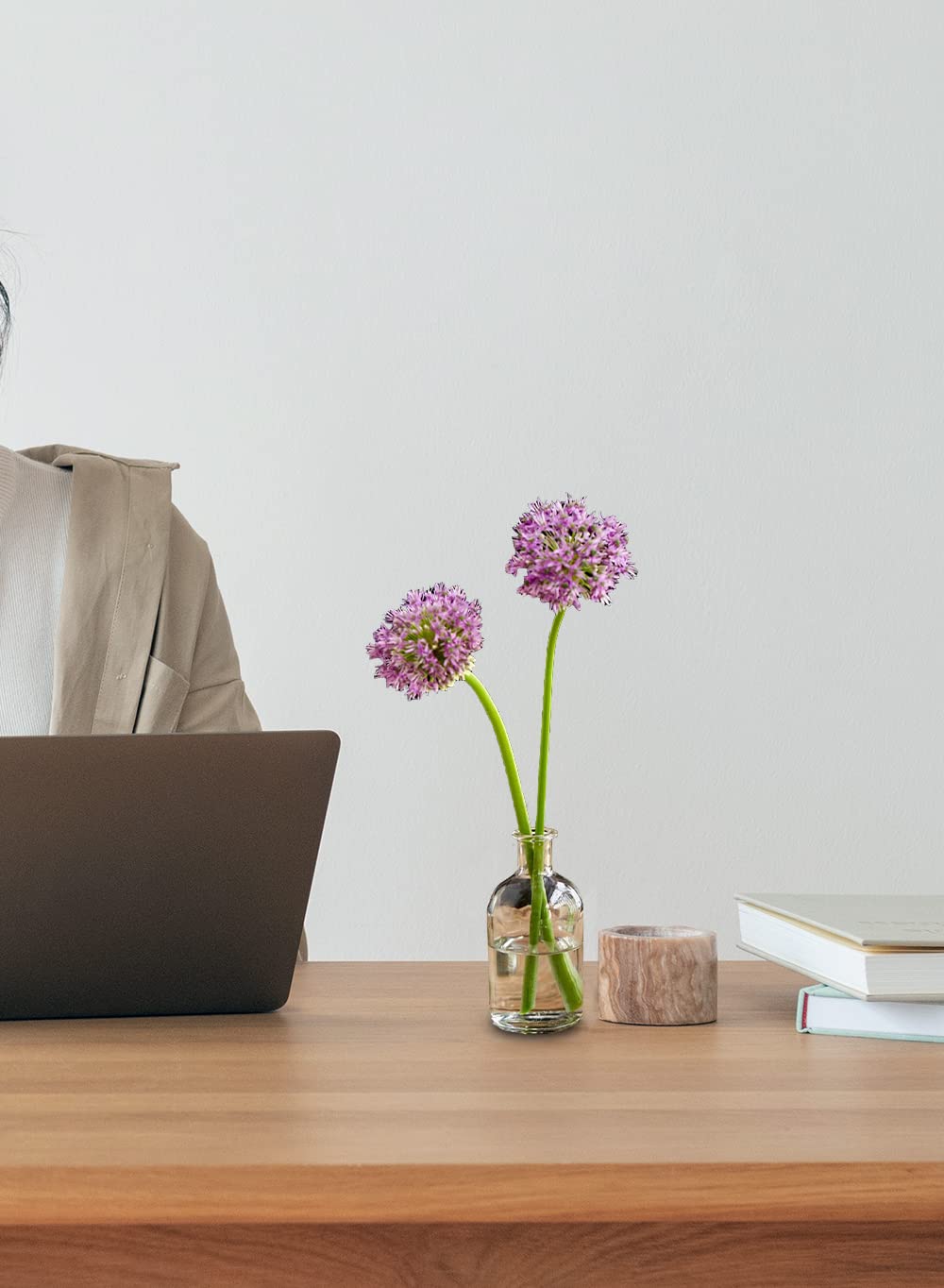 Serene Spaces Living 6 Pack Bud Vases Decorative Glass Bottles for Home Decor Wedding Centerpieces Mini Flower Vases - View 4 of 9