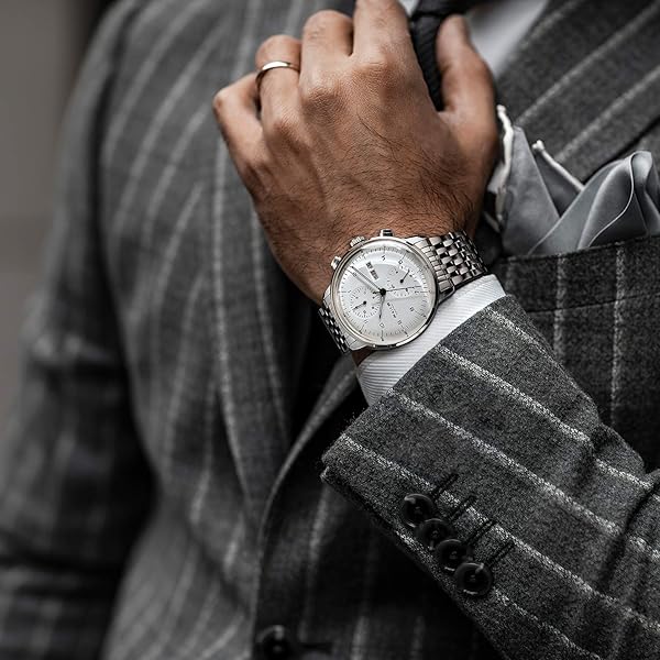 FEICE FEICE Bauhaus Automatic Men's Watch - Stylish Stainless Steel & Leather Casual Dress Wristwatch with Date Function - View 5 of 9