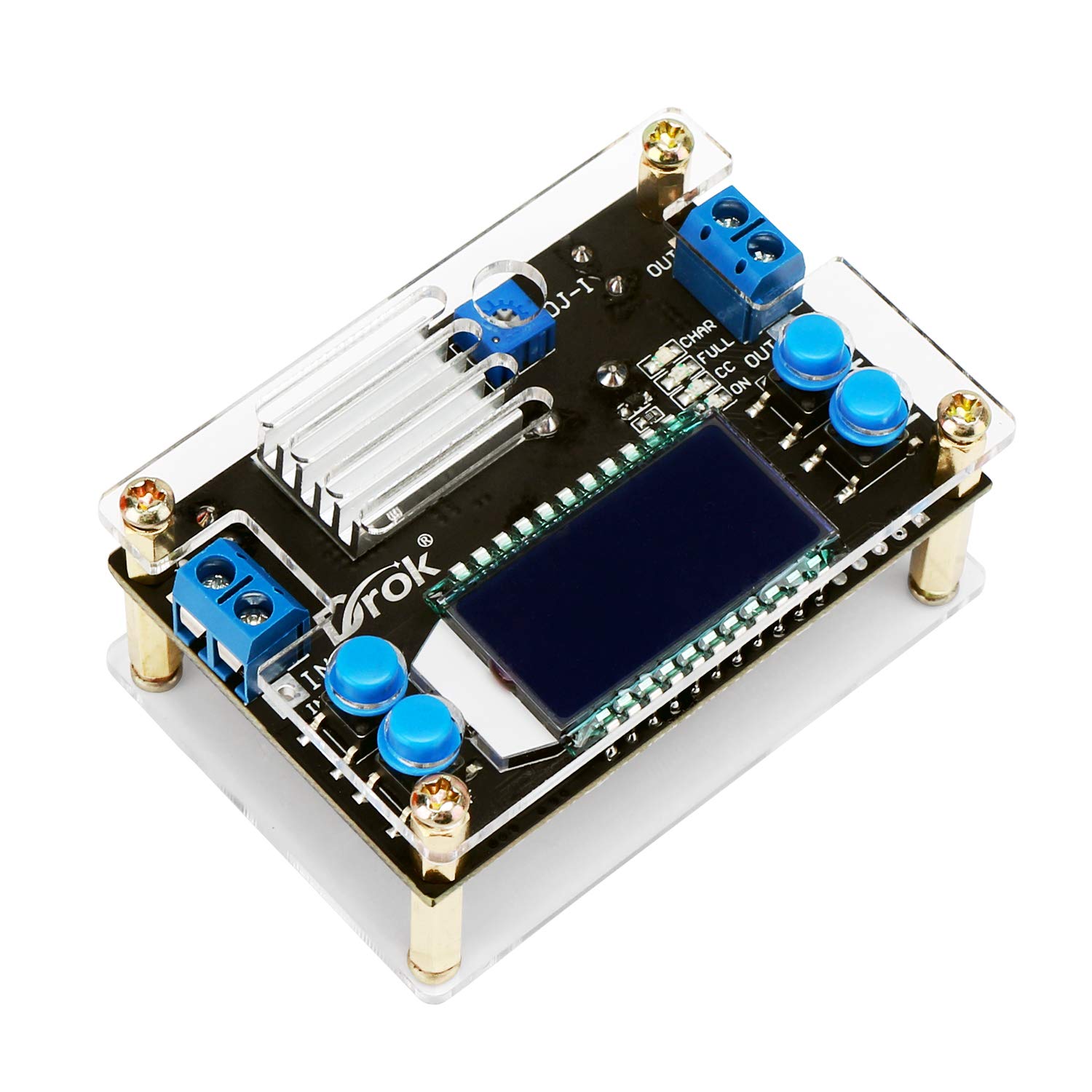 DROK DROK Buck Converter 12V to 5V Voltage Regulator Board DC 6.5-36V Step Down Power Supply Module 4.5A 75W for Efficient Voltage Transformation - View 3 of 6