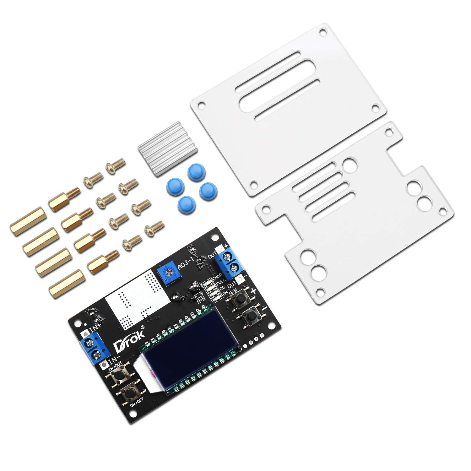 DROK DROK Buck Converter 12V to 5V Voltage Regulator Board DC 6.5-36V Step Down Power Supply Module 4.5A 75W for Efficient Voltage Transformation - View 4 of 6