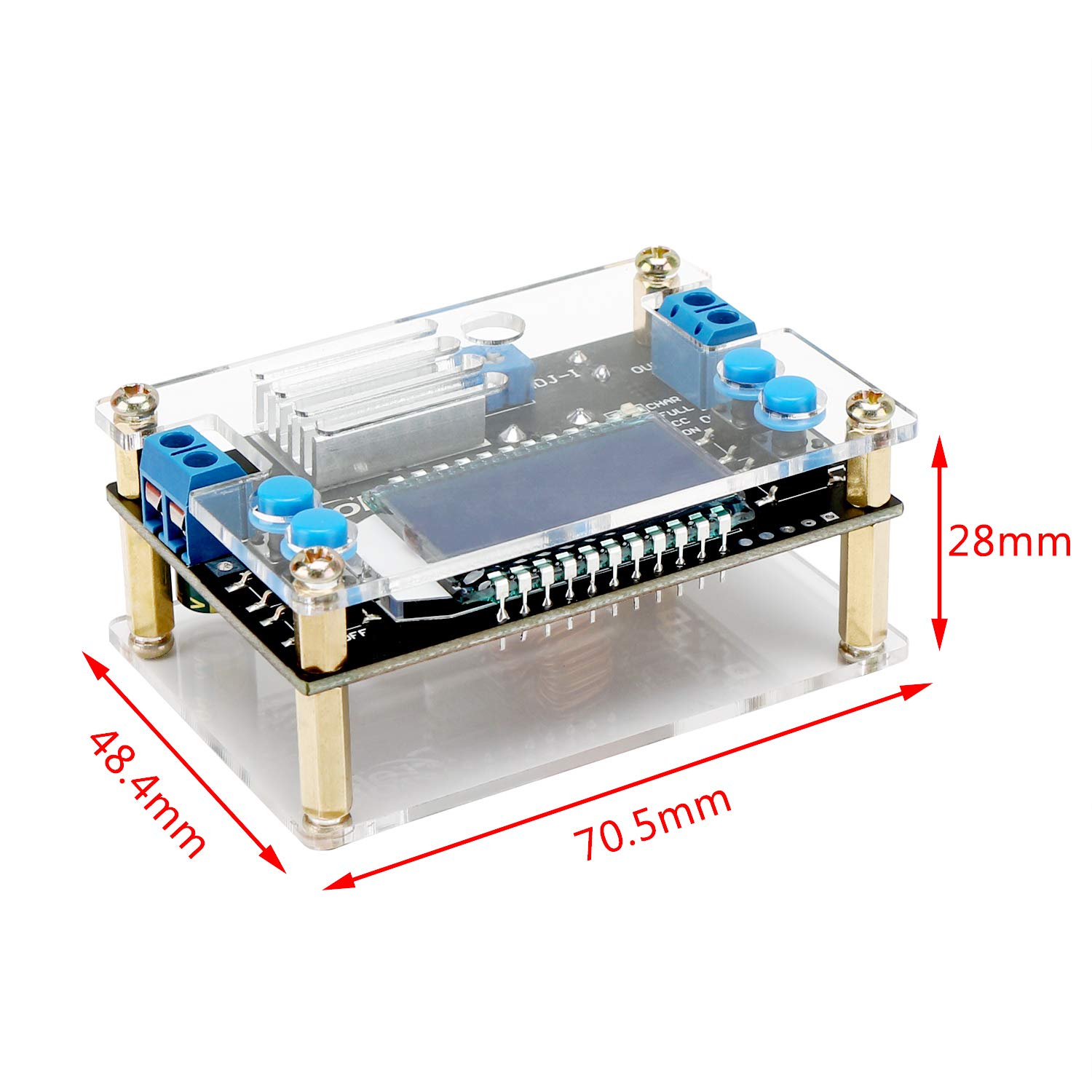 DROK DROK Buck Converter 12V to 5V Voltage Regulator Board DC 6.5-36V Step Down Power Supply Module 4.5A 75W for Efficient Voltage Transformation - View 5 of 6