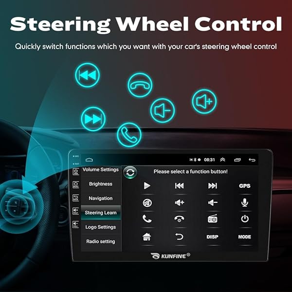 KUNFINE "Kunfine 9" Android GPS Stereo for Chevrolet Cruze 2009-2015 | Quad Core Media Player & Reverse Camera Display" - View 6 of 10