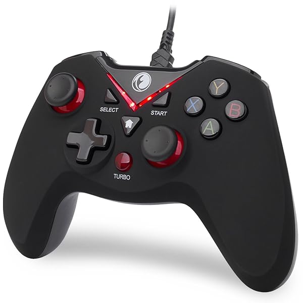 IFYOO IFYOO V-One Wired USB Gaming Controller for PC, Steam, Android & PS3 - Red Gamepad for Windows 10/11 & More