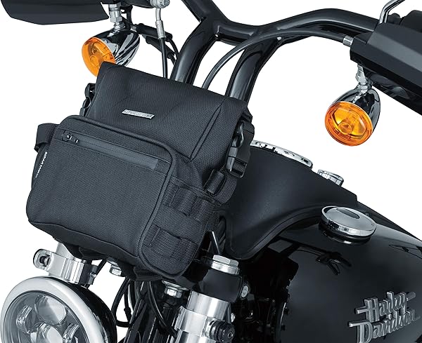 Kuryakyn Shop Kuryakyn 5219 Barrio Motorcycle Travel Luggage - Weather Resistant Roll Top Bag with Bar Straps - View 4 of 7