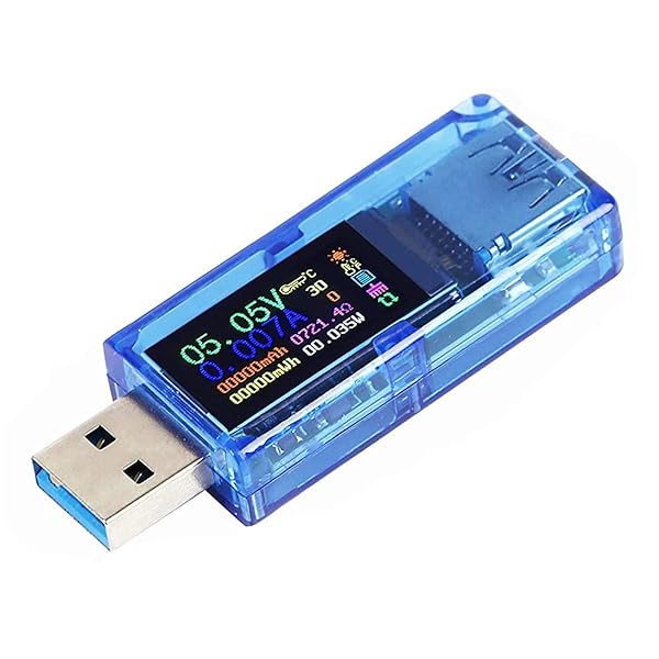 MakerHawk MakerHawk USB 3.0 Tester: Accurate Voltage & Current Meter with IPS Display for Fast Charging Analysis