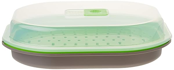 PrepSolutions Progressive International Steamer for Fish & Veggies - Gray | Quick & Healthy Cooking Solution - View 3 of 6