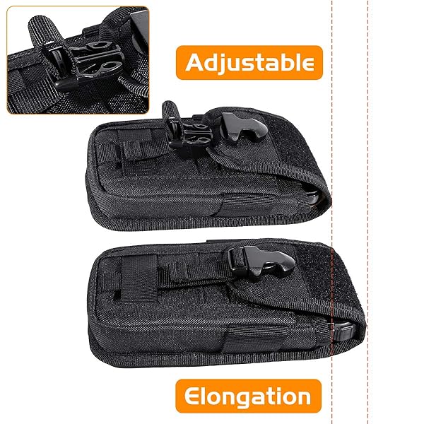 IronSeals IronSeals Tactical Molle Pouch Compact Utility EDC Waist Pack Phone Holster with Card Slots for 4.7 to 6.9 Inch Phones - View 2 of 6