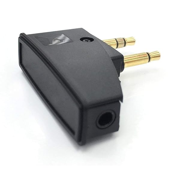 Asobilor QC15 Airplane Headphone Adapter for Bose 700 QC35 QC45 QC25 QC20 and More with Golden Plated 3.5mm Jack - View 3 of 6