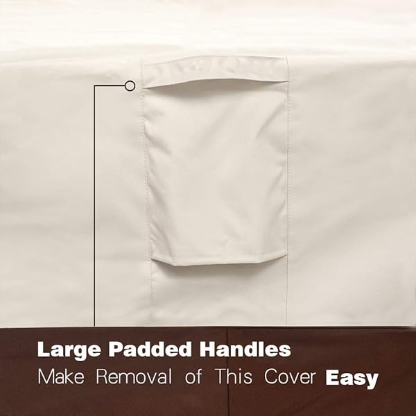 Vailge Vailge Heavy Duty Waterproof Patio Chair Covers - 2 Pack Large Beige & Brown for Outdoor Furniture Protection - View 6 of 9