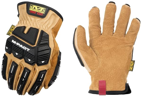 Mechanix Wear Mechanix Wear Durahide M-Pact Driver F9-360 Leather Work Gloves Small Brown Cut Abrasion Impact Protection