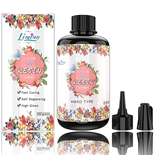 Limino 200g UV Resin - Crystal Clear Curing Resin for DIY Jewelry & Craft Projects | Sunlight Activated Transparent Glue