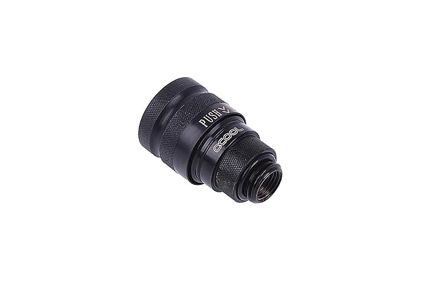 Alphacool Alphacool 17441 Eiszapfen Quick Release Connector G1/4 - Deep Black Water Cooling Fittings for Optimal Performance