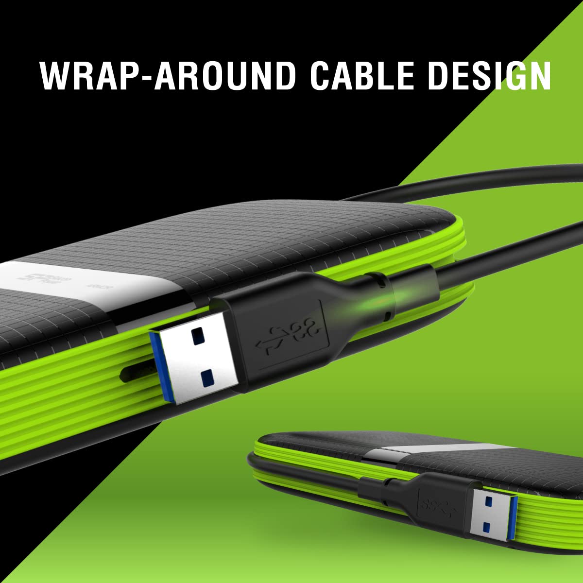 SP Silicon Power Silicon Power 1TB Black External Hard Drive Compatible with PS5 and Xbox Shockproof USB 3.2 Gen 1 - View 9 of 9