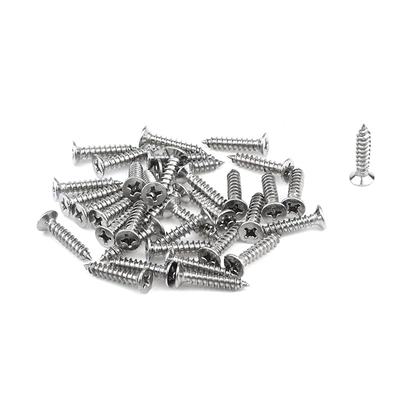 Antrader Antrader Rubber Feet 24 Pack Black Bumper Pads Tapered with Washers 1 inch x 0.6 inch for Furniture Protection - View 4 of 4