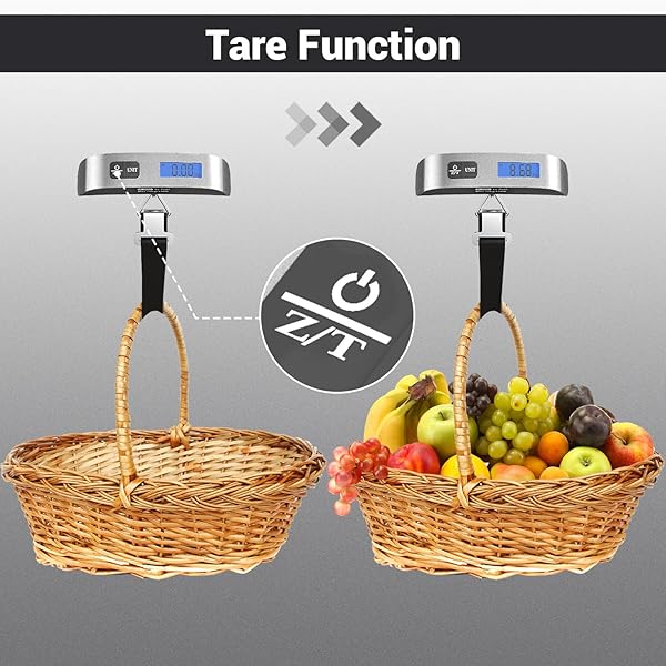 Dr.meter Luggage Scale 2 Pack Dr.meter Portable Handheld with Backlight LCD Display 110lb 50kg Travel Essentials Rubber Paint Temperature Sensor Battery Included - View 4 of 8