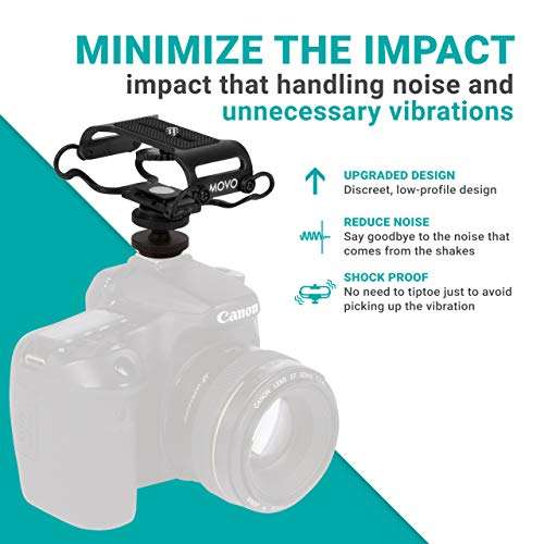 Movo Buy Movo SMM5-B Shock Mount for Zoom & Tascam Recorders - Universal Microphone & Portable Recorder Accessory - View 4 of 8