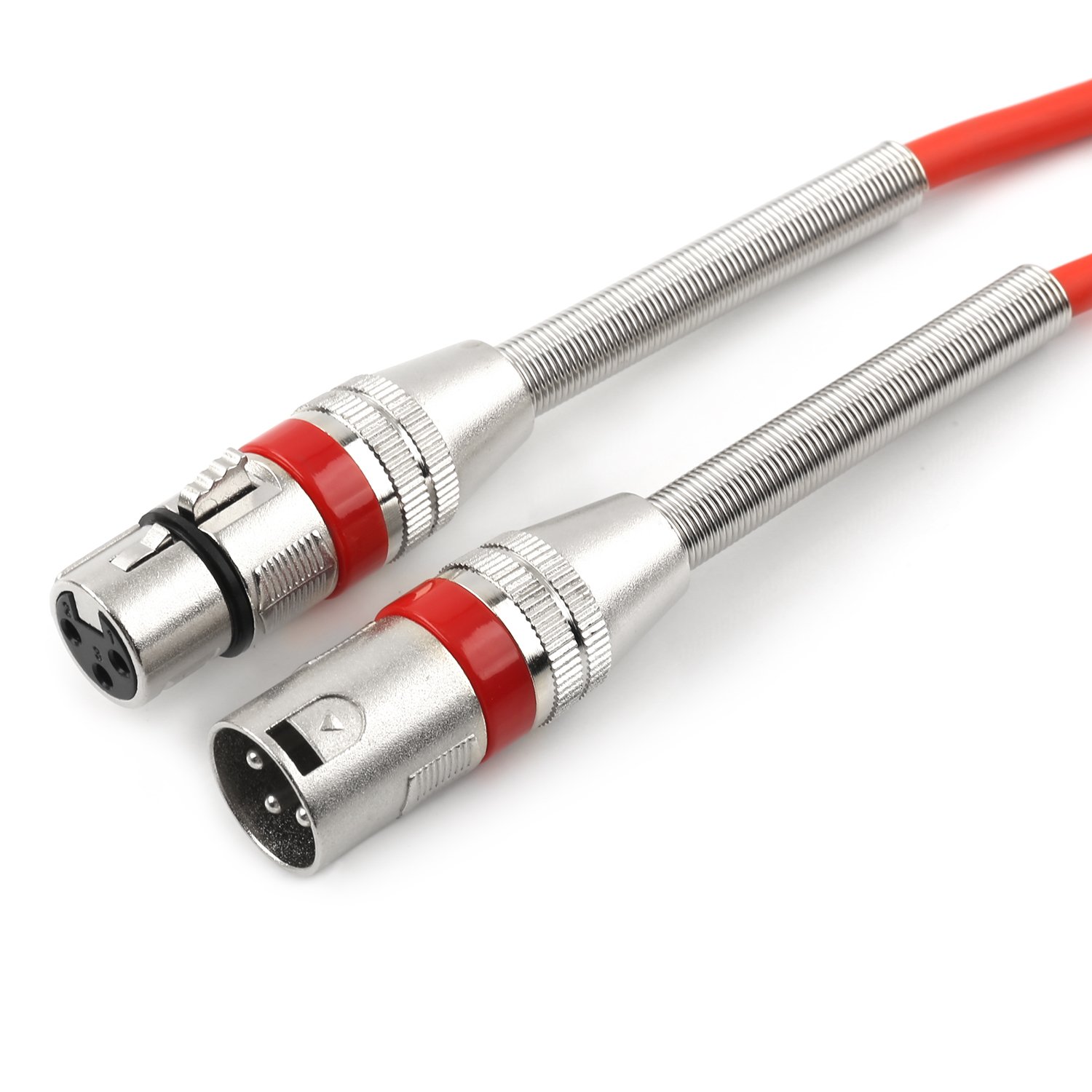 Disino Disino 6 Pack 6.6ft Multi Color XLR Microphone Cables 3 Pin Balanced Male to Female Patch Cords for Mic and Audio Use - View 5 of 9