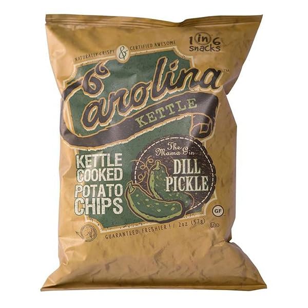 Carolina Kettle Carolina Kettle Chips Dill Pickle 2OZ - Crunchy Snack for Pickle Lovers!