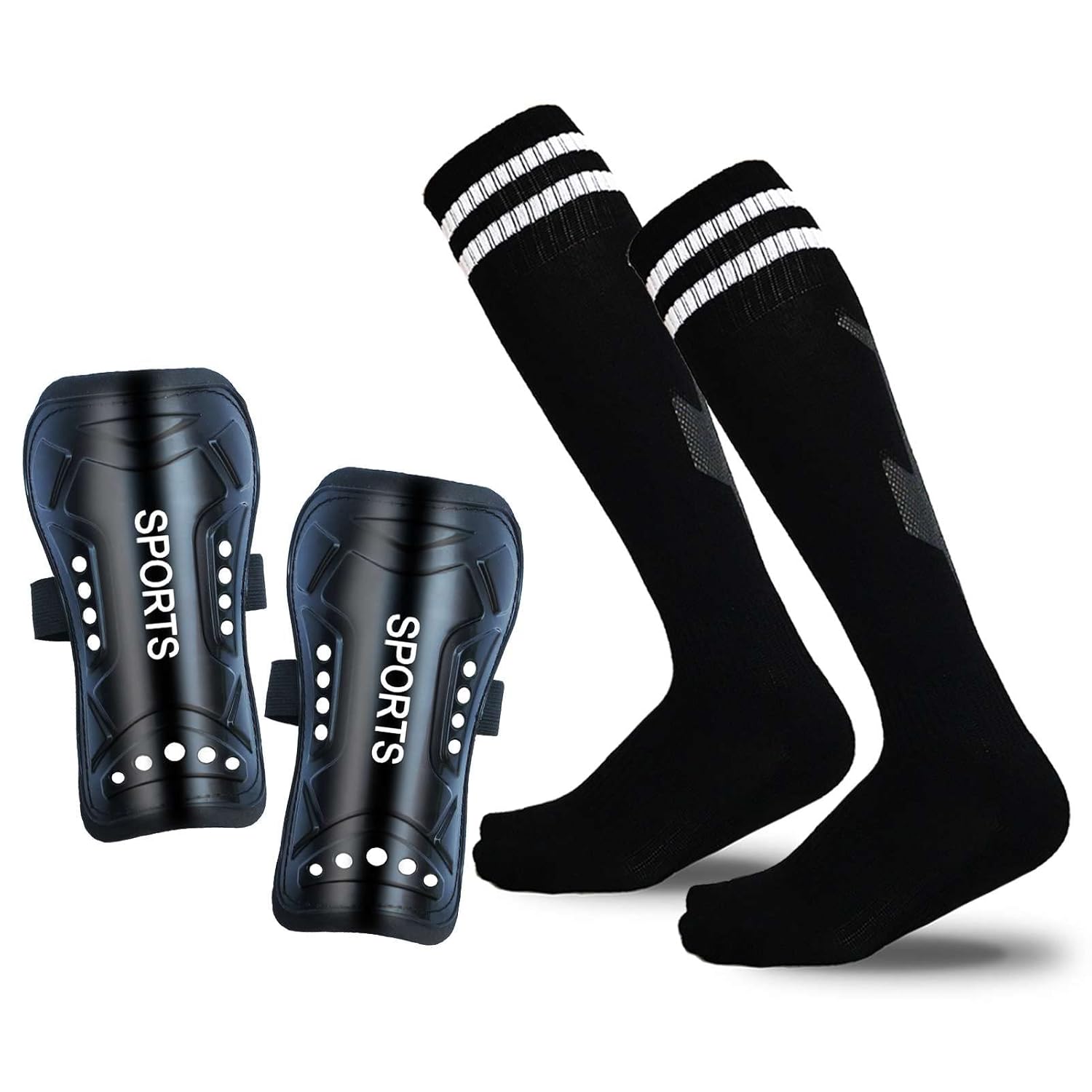 Mypre Mypre Soccer Shin Guards and Socks for Kids Ages 3 to Teen Boys and Girls Soccer Gear