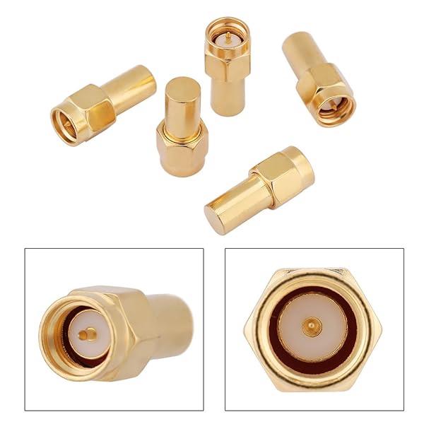Hilitand 5pcs SMA Male Coaxial Terminators - 50 Ohm RF Load Connectors for Optimal Signal Termination - View 10 of 10
