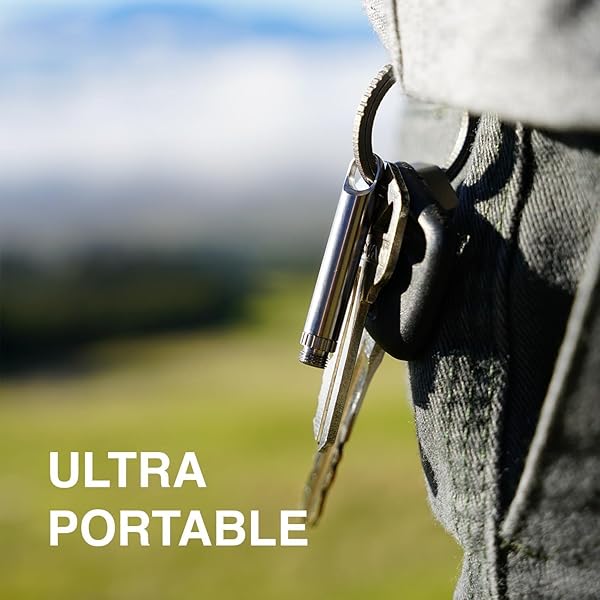 DAILYCARRYCO. DAILYCARRYCO TiPick Titanium Toothpick Holder Portable Metal Travel Toothpick Reusable EDC Compact Convenient On-the-Go Titanium Construction - View 4 of 7