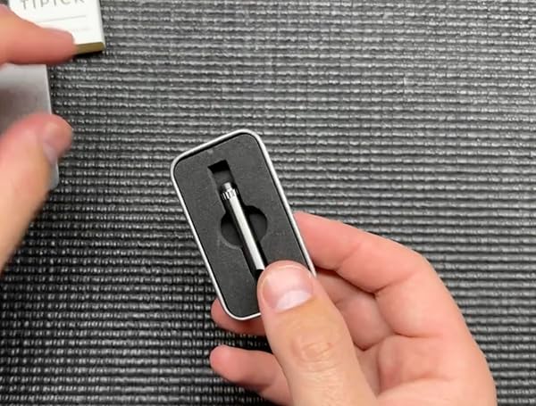 DAILYCARRYCO. DAILYCARRYCO TiPick Titanium Toothpick Holder Portable Metal Travel Toothpick Reusable EDC Compact Convenient On-the-Go Titanium Construction - View 6 of 7