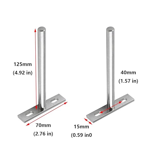 Antrader Antrader 6PCS 5 Inch Floating Shelf Brackets Heavy Duty Hidden Wall Support for Floating Shelves - View 2 of 5