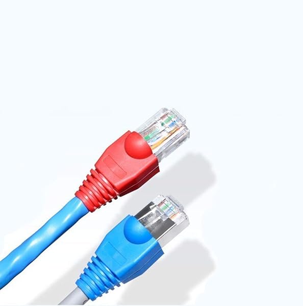 AKOAK AKOAK 100 Pack Red RJ45 Connectors Cat6 Cat5E Ethernet Cable Plugs with Strain Relief Boots for Network Connections - View 6 of 6