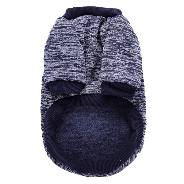 JECIKELON Jecikelon Dog Sweater Soft Winter Clothing for Small Dogs and Puppies Navy Blue XS - View 5 of 6