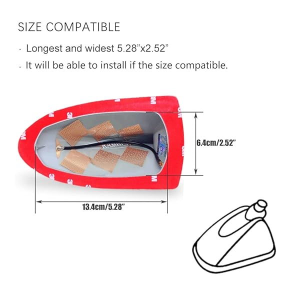 Ramble Ramble Shark Fin Antenna for Nissan X-Trail, Qashqai, Pathfinder & Rogue - Stylish Red SUV Aerial Upgrade - View 7 of 8