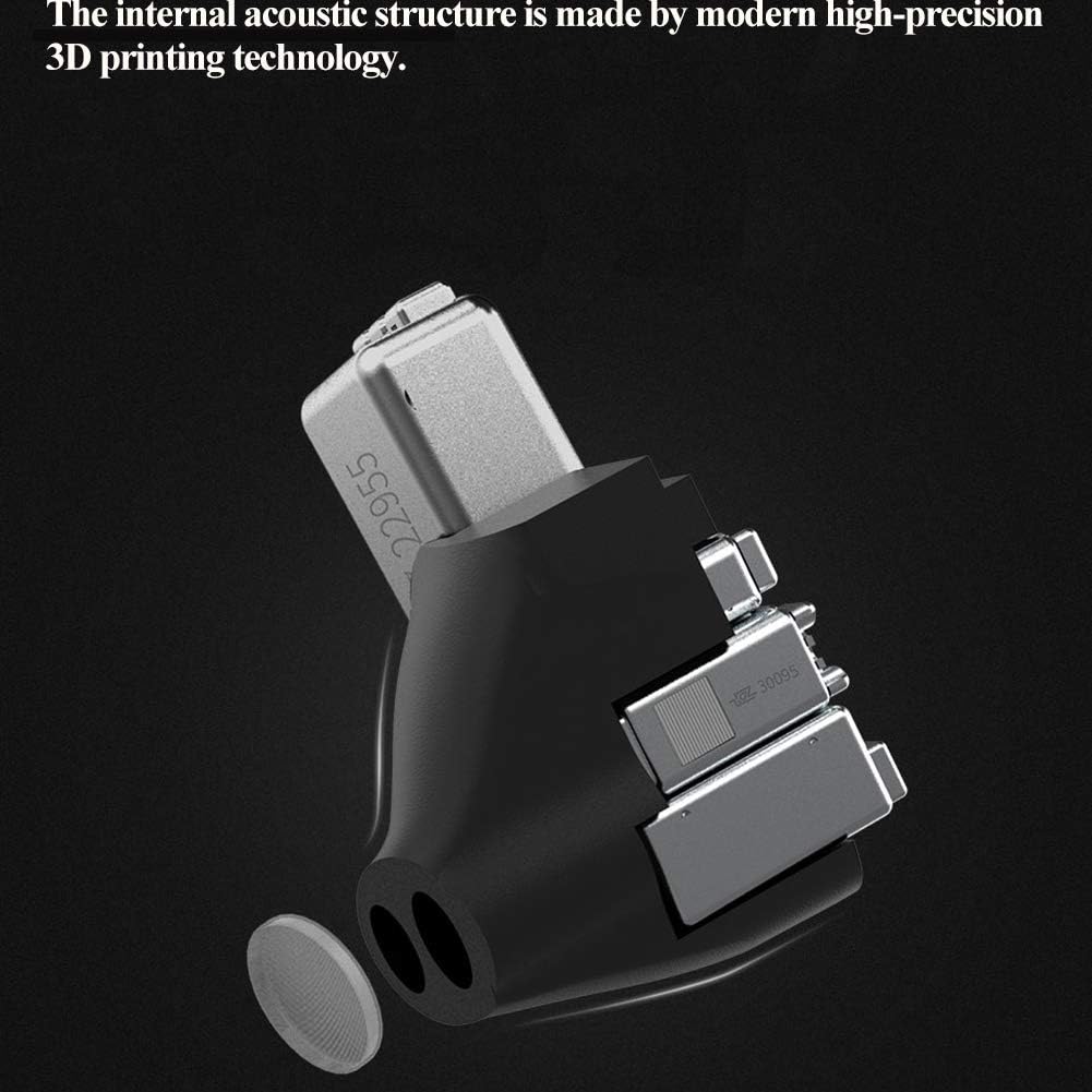 KZ KZ AS10 Five-Driver Universal Fit In Ear Monitors High Fidelity Stereo with Removable Braided Cable Black with Mic - View 5 of 7