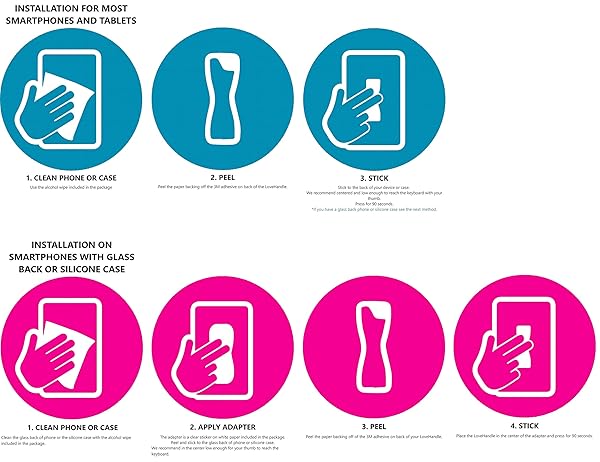 LOVEHANDLE LOVEHANDLE Universal Phone Grip - Pineapple Flower Design, Pack of 2 for Smartphones & Mini Tablets - View 4 of 10