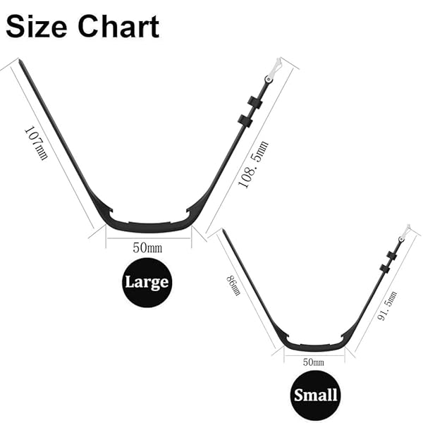 QGHXO QGHXO Soft Silicone Replacement Band for Garmin Vivofit 1 and 2 Available in Small Large and Ten Colors - View 3 of 7