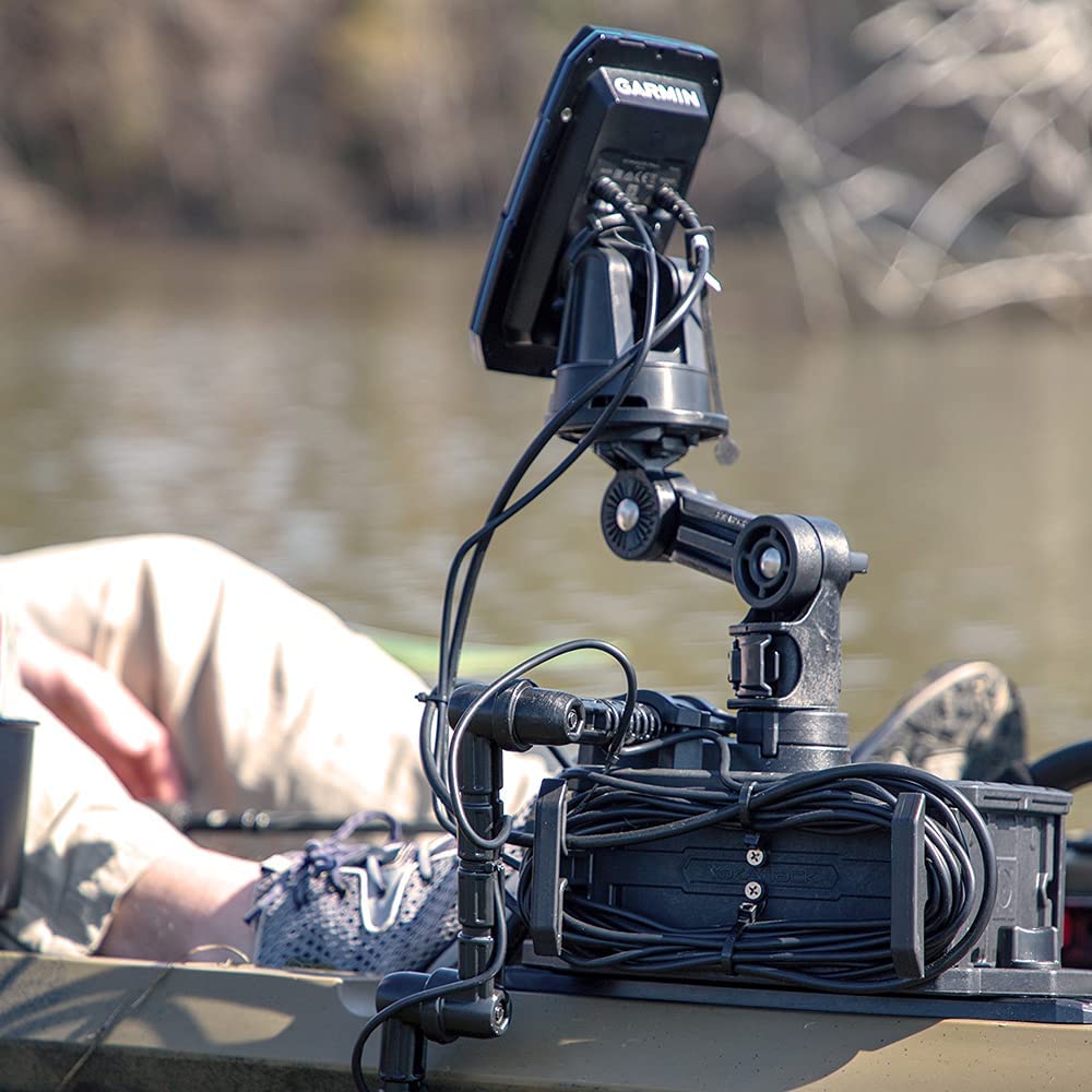 YakAttack YakAttack Round Base Fish Finder Mount FFP-1005 - Durable Black Accessory for Kayak Fishing - View 2 of 6