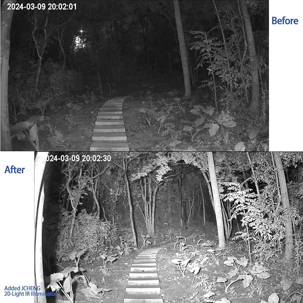 JCHENG SECURITY JCHENG SECURITY JC 210ft Infrared Illuminator, 20 LEDs 90 Degree Wide Angle IR Illuminator for Night Vision,Waterproof LED Infrared Flood Light Black - View 5 of 9