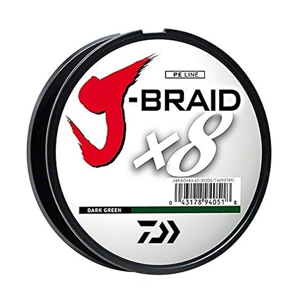 Daiwa Buy Daiwa J-BRAID GRAND 8X 300YDS Filler Spool - Dark Green Fishing Line for Superior Strength