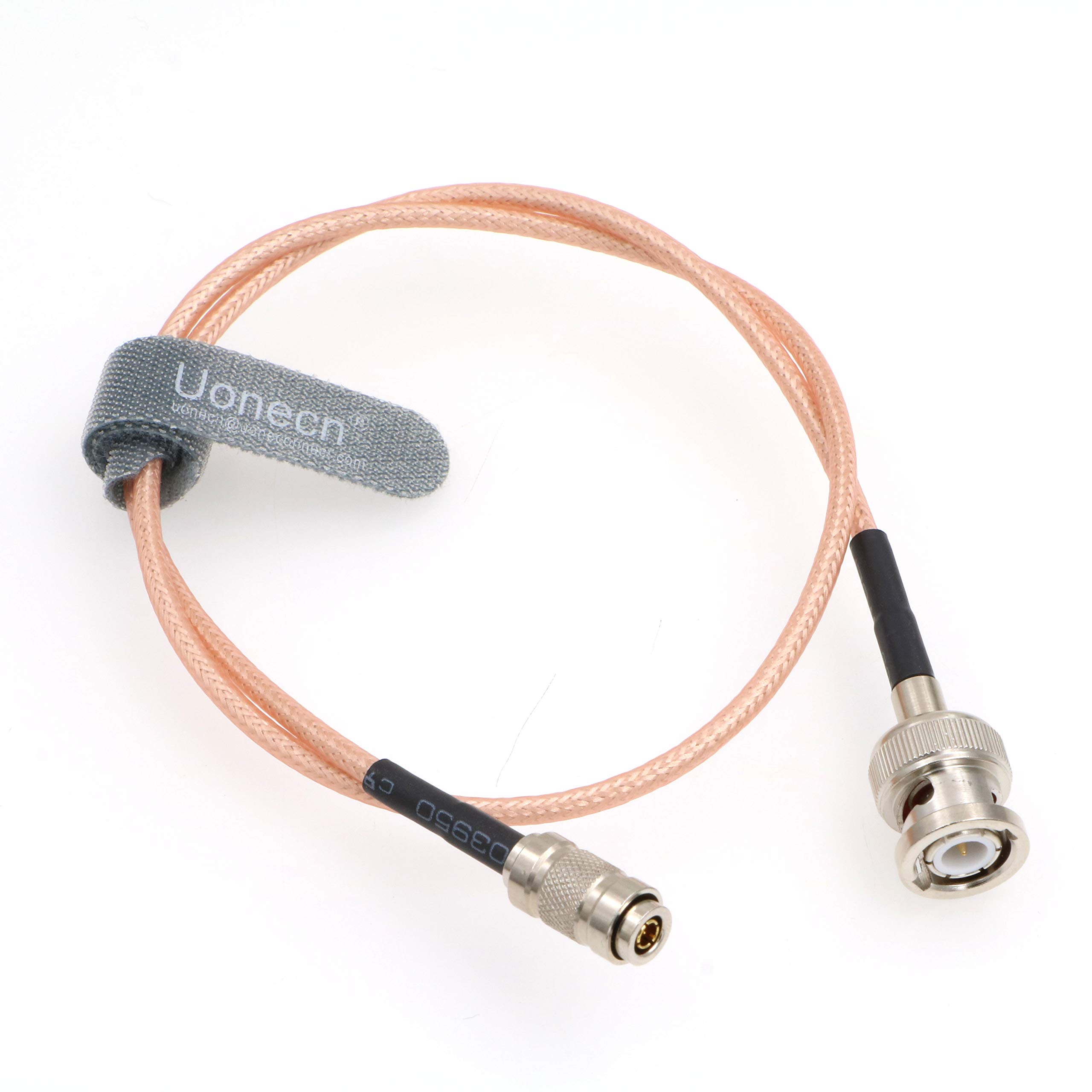 Uonecn HD SDI BNC RG179 to DIN 1.0/2.3 Mini BNC 75ohm Coaxial Video Cable for Blackmagic HyperDeck Shuttle 20 Inch