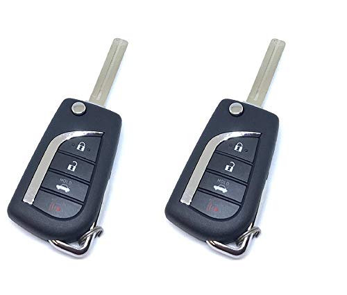 2018 Toyota Camry Flip Key Remote Keyless Entry Set of 2 HYQ12BFB Replacement Keys