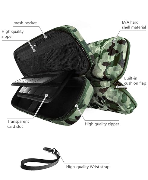 Mumba Mumba Carrying Case for Nintendo Switch Deluxe Protective Travel Pouch for Console and Accessories Large Capacity Dual Protection - View 5 of 9