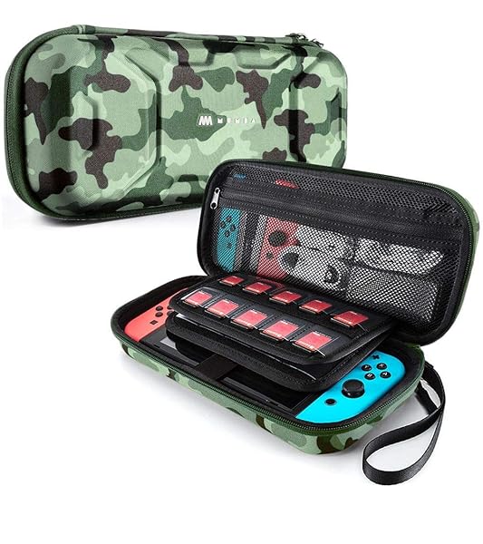 Mumba Mumba Carrying Case for Nintendo Switch Deluxe Protective Travel Pouch for Console and Accessories Large Capacity Dual Protection
