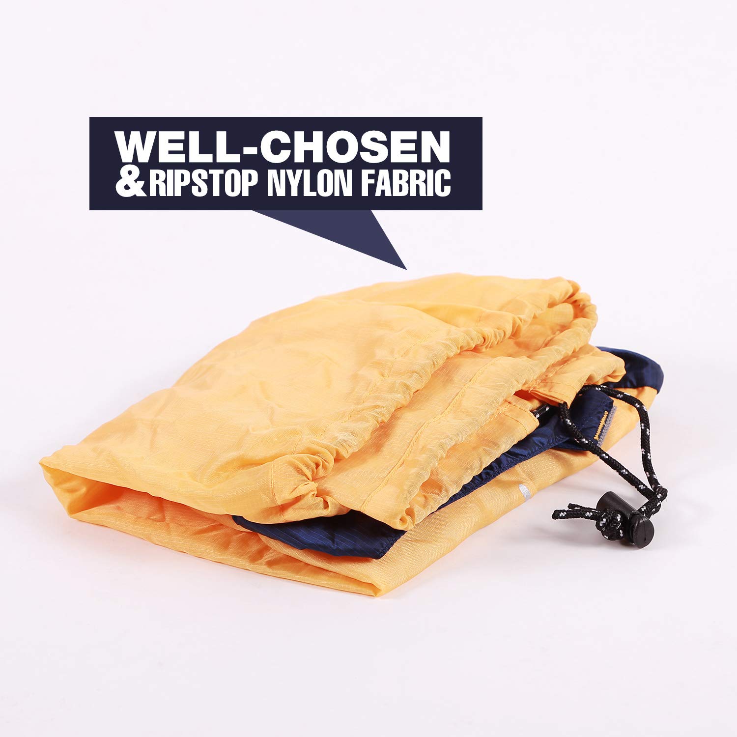 REDCAMP REDCAMP Lightweight Nylon Compression Stuff Sack for Sleeping Bags Ideal for Backpacking Hiking and Camping Orange Size S - View 6 of 6