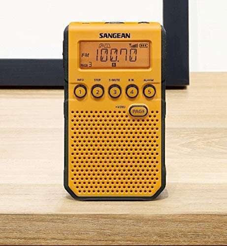 Sangean Buy Sangean DT-800YL Yellow Pocket Radio - AM/FM & NOAA Weather Alerts for Reliable Emergency Listening - View 7 of 8