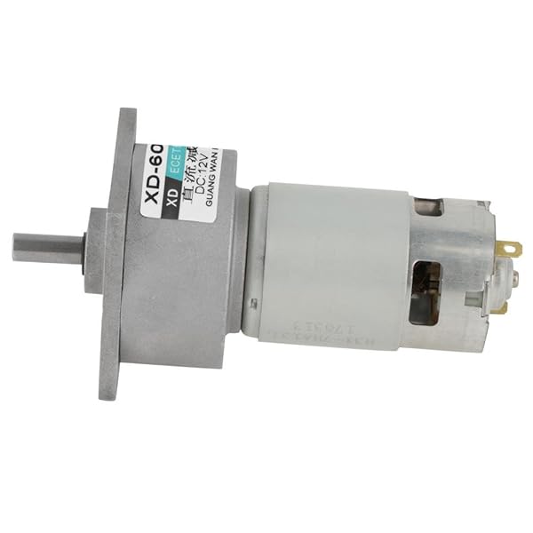 Hilitand Mini DC Gear Motor 12V 35W - Adjustable Speed CW/CCW, 5RPM Metal Motor for Robotics & DIY Projects - View 7 of 10