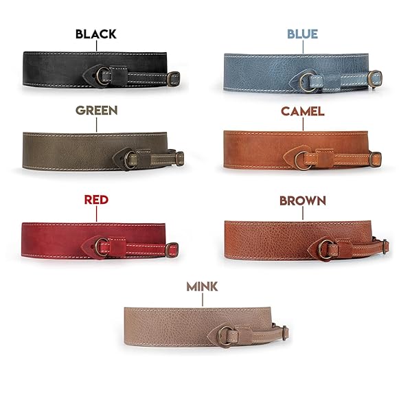 MegaGear Buy MegaGear SLR/DSLR Sierra Series Genuine Leather Camera Strap - Black for Comfort & Style - View 6 of 10