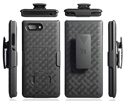Nakedcellphone BlackBerry KEY2 Case with Clip & Kickstand Holster - Nakedcellphone Rotating Belt Combo - View 6 of 8