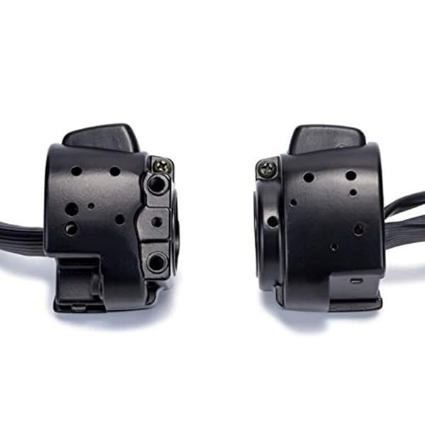 ESUBOSHI 1'' Handlebar Control Switch Kit with Wiring Harness for Harley Dyna & Softail XL883 - Black ESUBOSHI - View 6 of 9