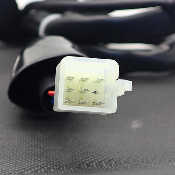 ESUBOSHI 1'' Handlebar Control Switch Kit with Wiring Harness for Harley Dyna & Softail XL883 - Black ESUBOSHI - View 8 of 9